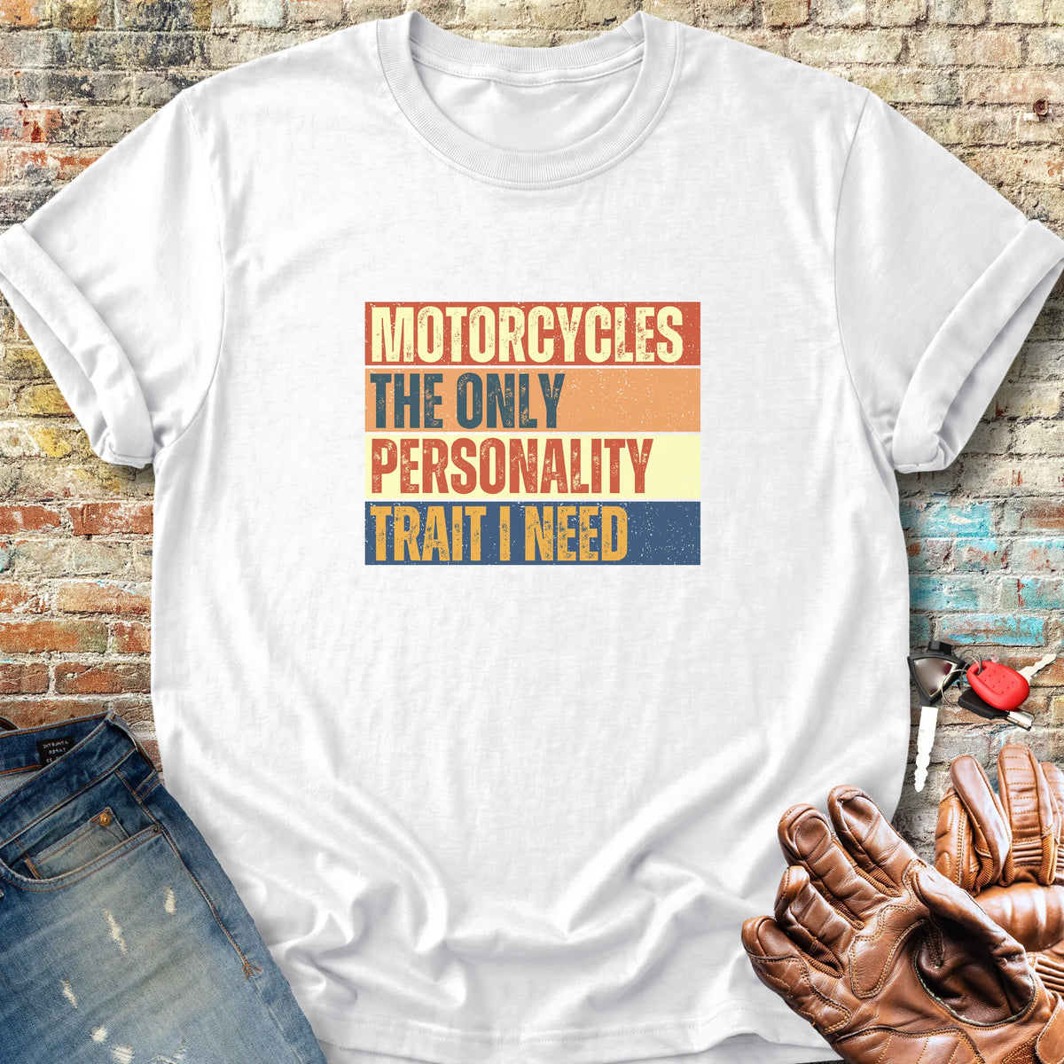 Personality Trait (Block) Classic T-Shirt - White