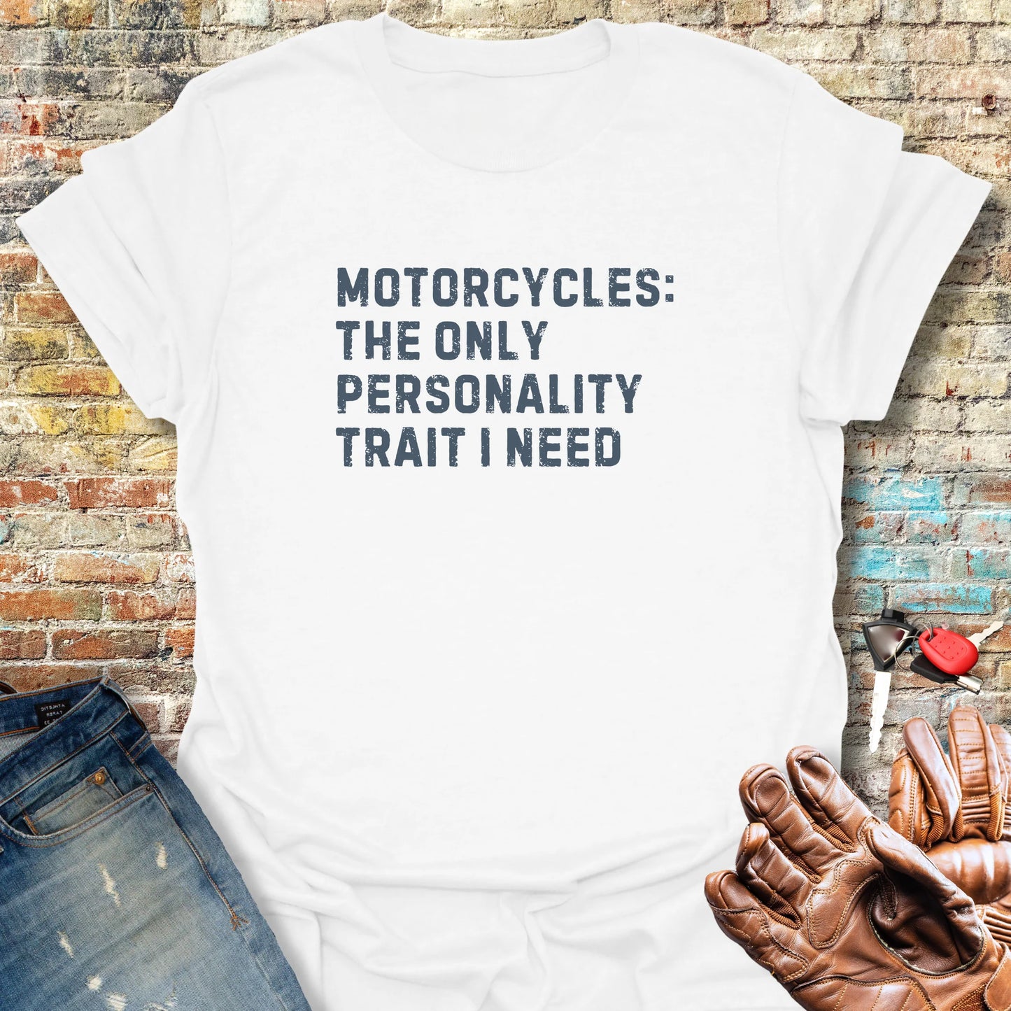 Personality Trait (Text) T-Shirt - White