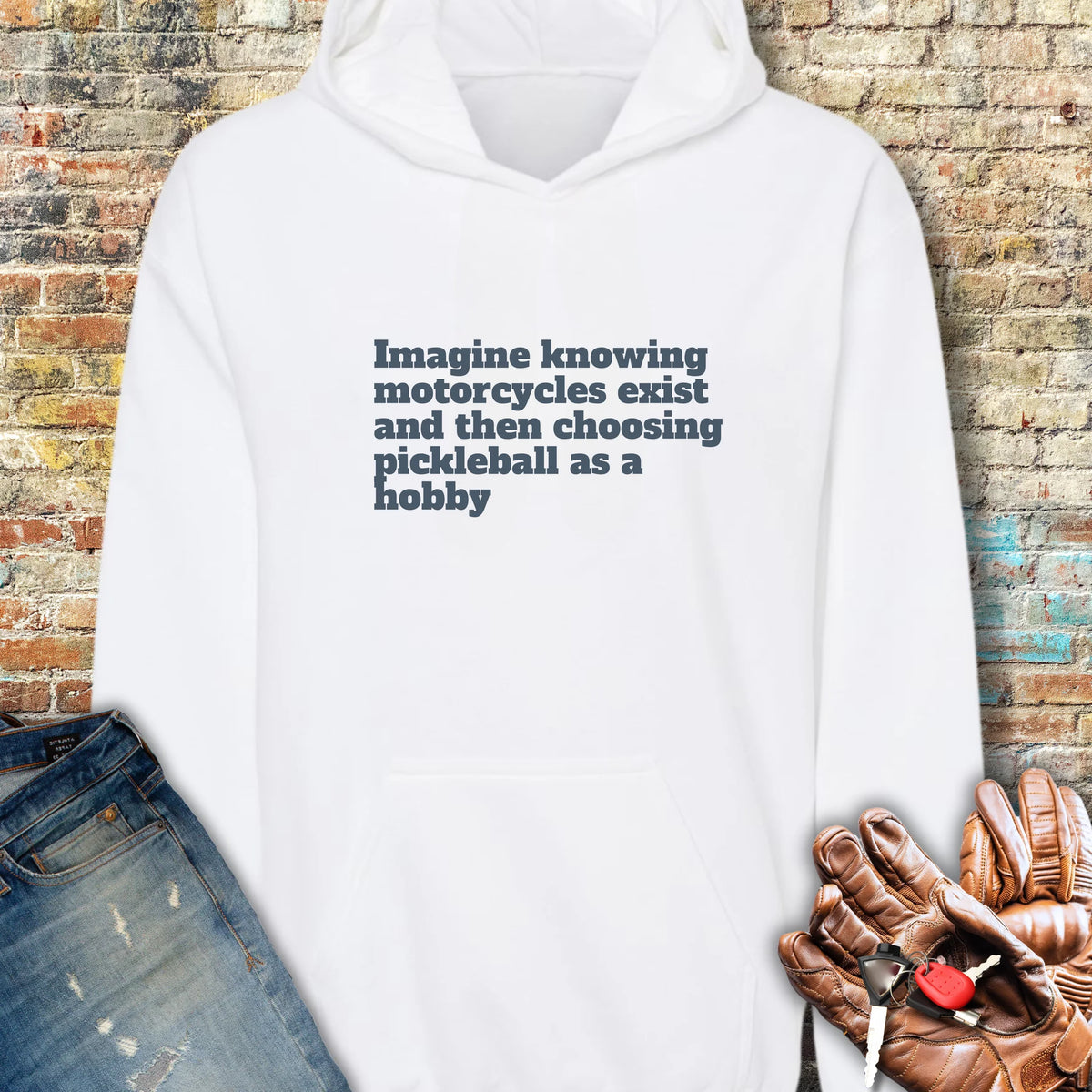Pickleball Hoodie - White
