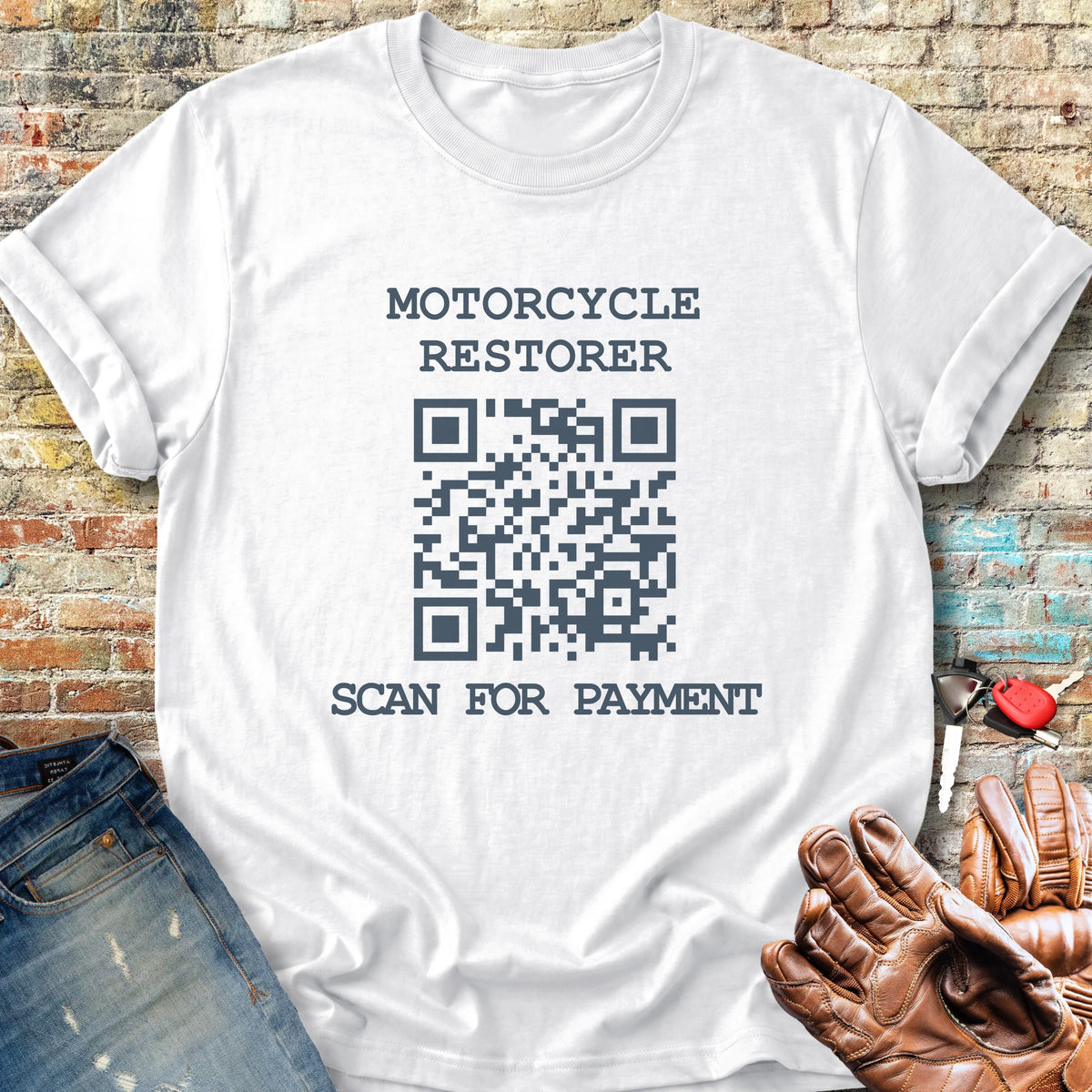 QR Restorer Classic T-Shirt - White