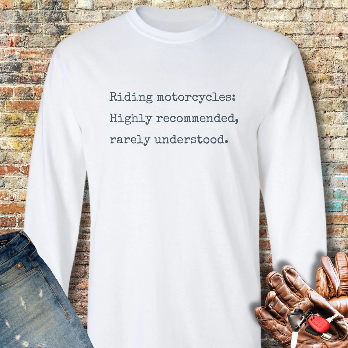 Rarely Understood Long Sleeve T-Shirt - White