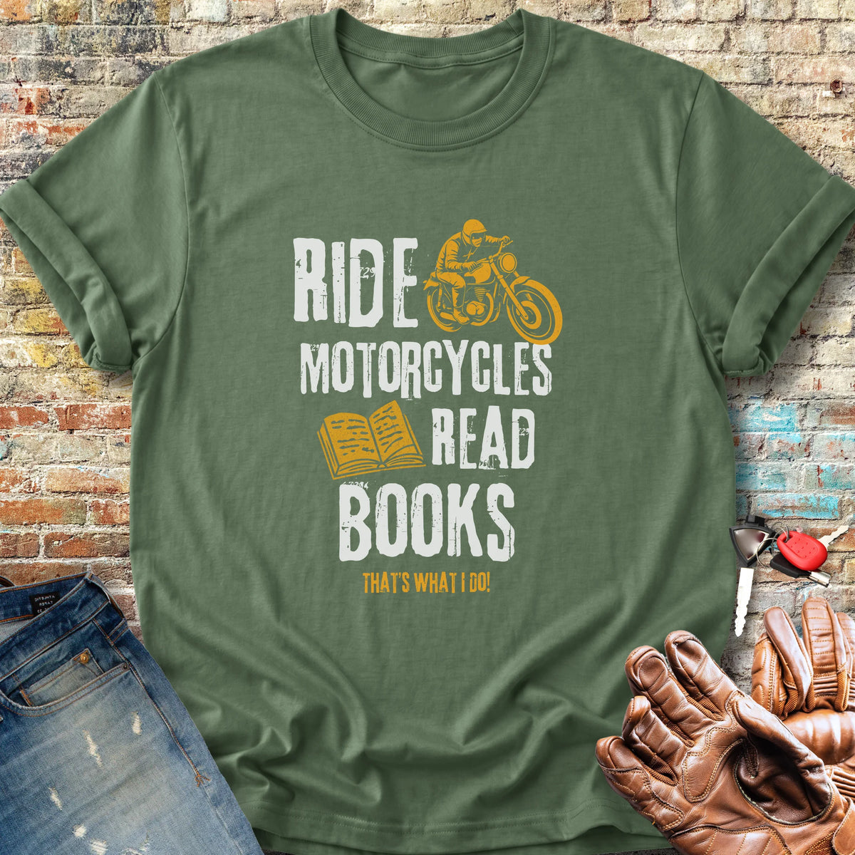 Read Books Classic T-Shirt - Military Green