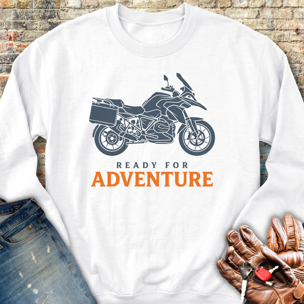 Ready For Adventure Sweatshirt - White
