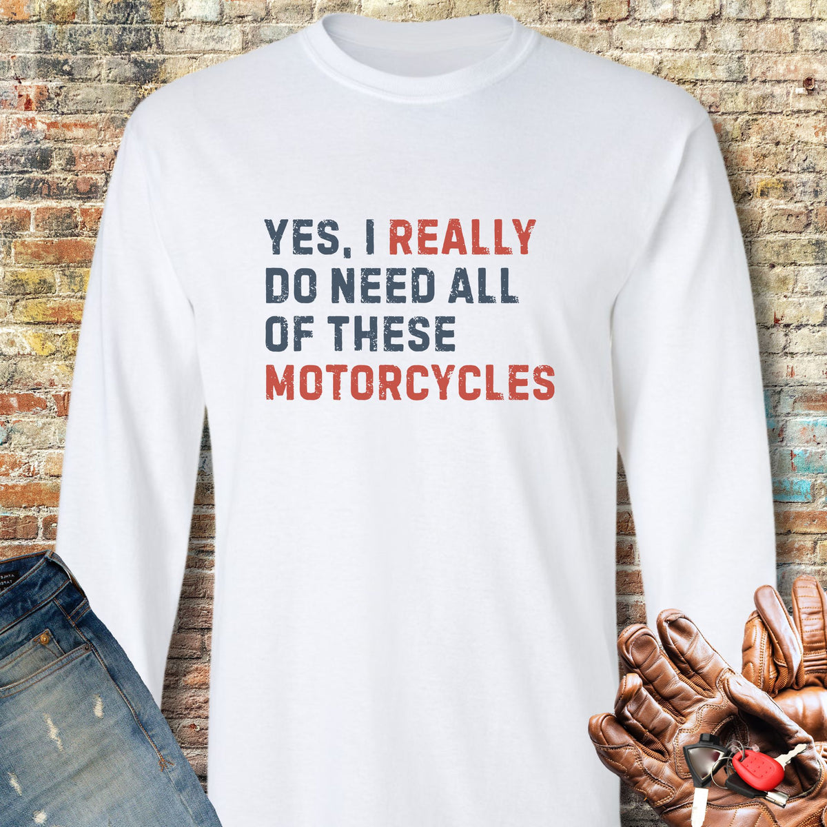 Really Long Sleeve T-Shirt - White