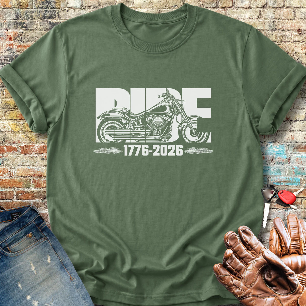 Ride 250 Classic T-Shirt - Military Green