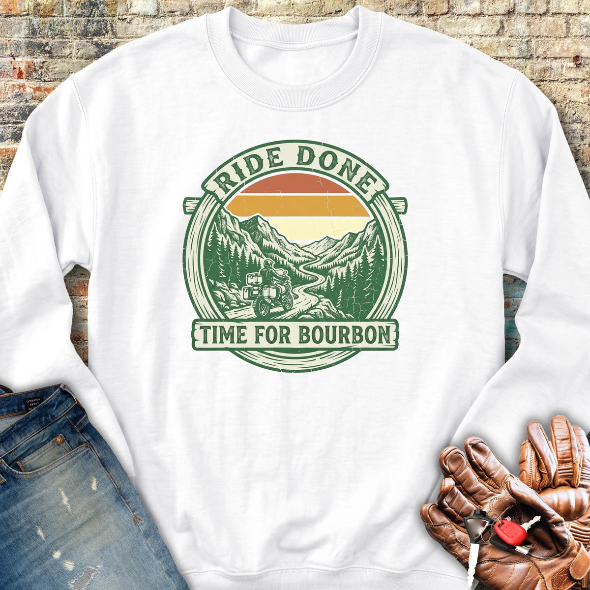 Ride Done Sweatshirt - White