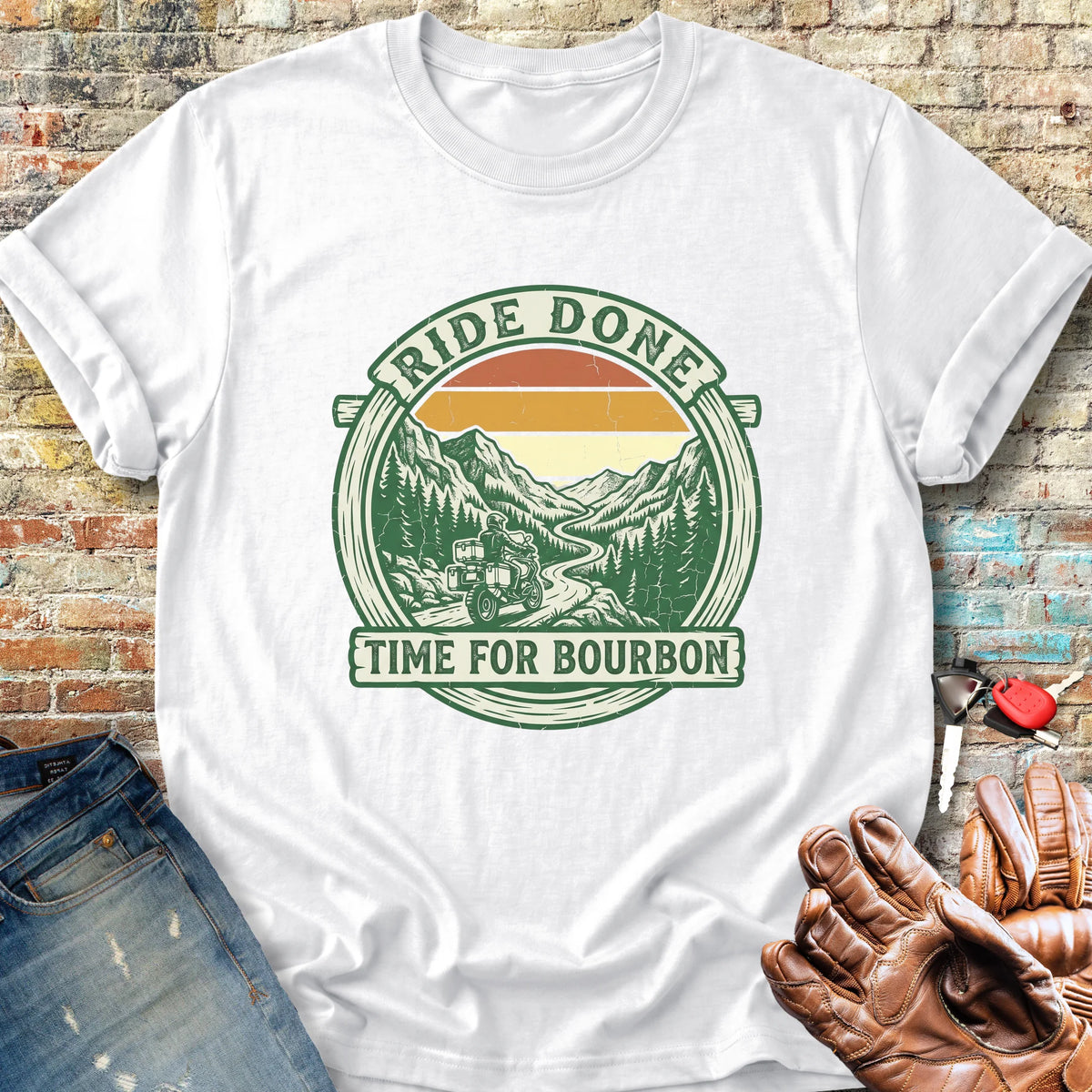 Ride Done Classic T-Shirt - White