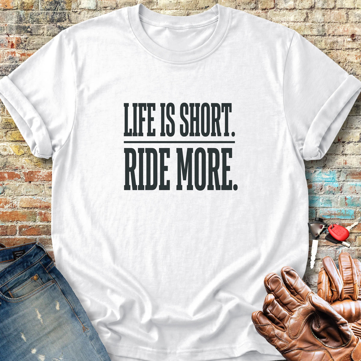 Ride More Classic T-Shirt - White