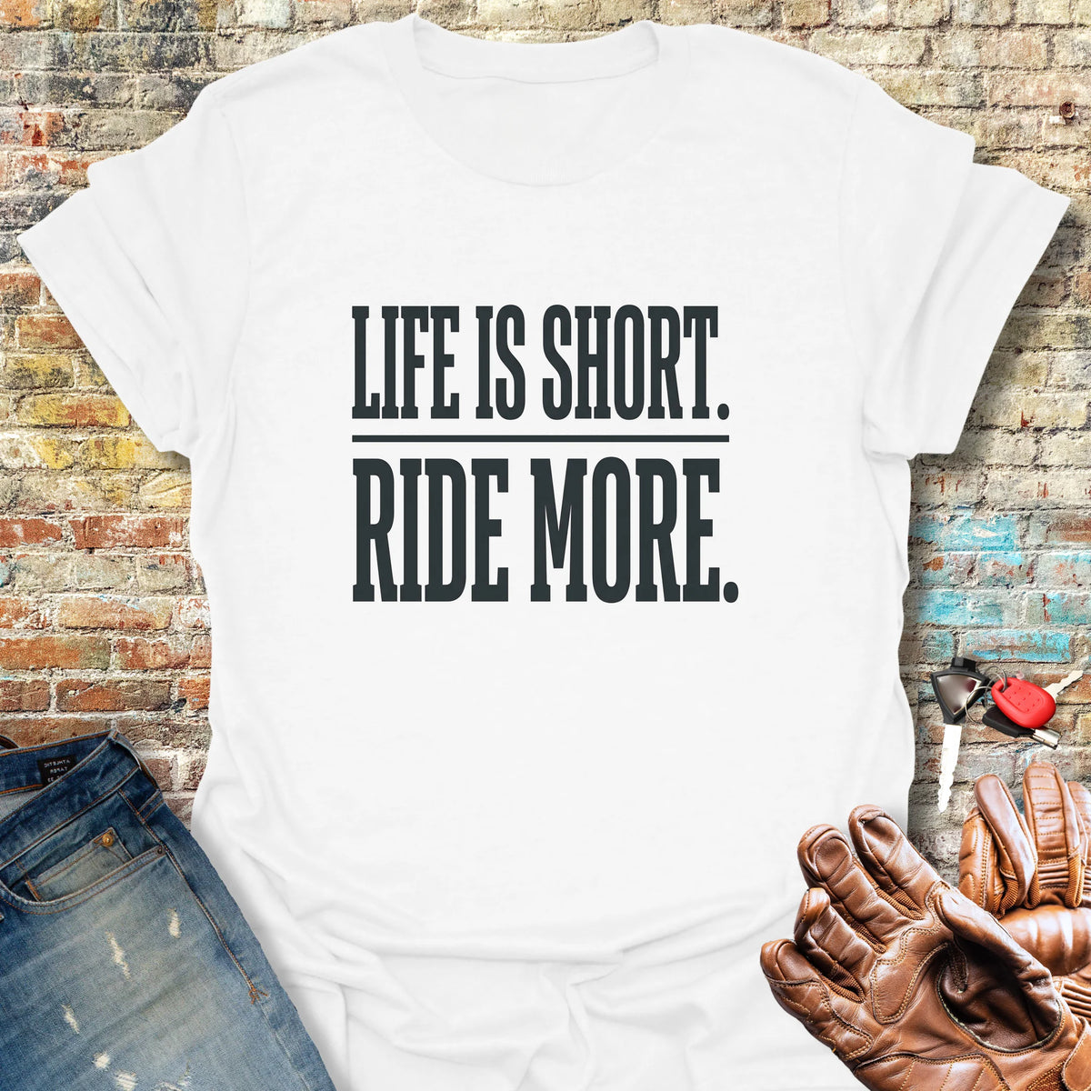 Ride More Softstyle T-Shirt - White