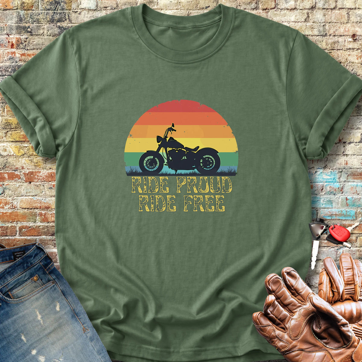 Ride Proud Classic T-Shirt - Military Green