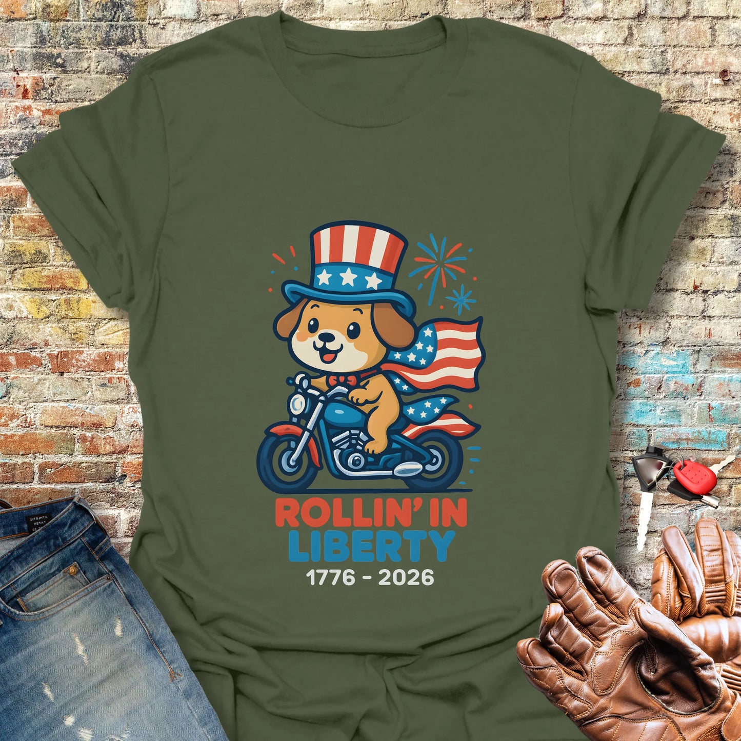 Rollin' 250 T-Shirt - Military Green