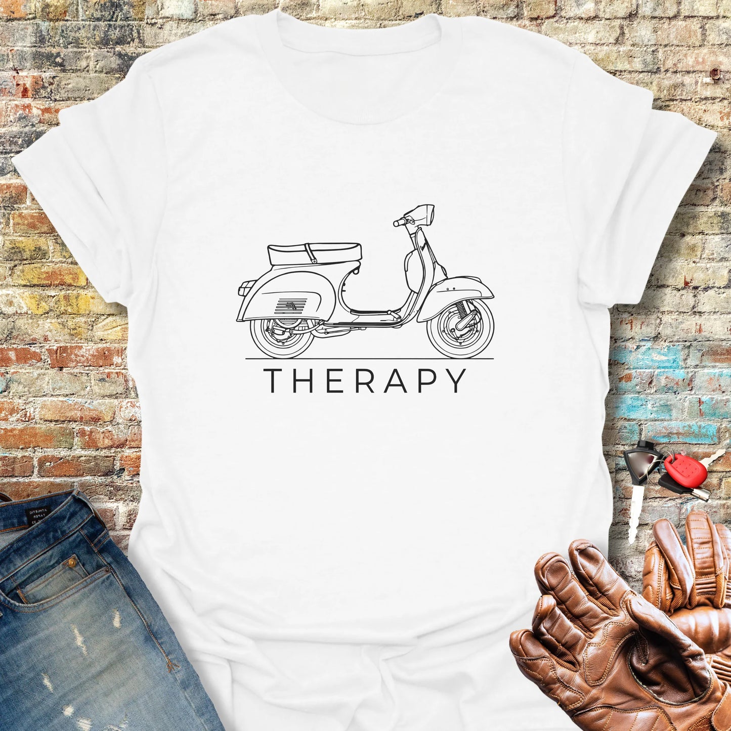 Scooter Therapy T-Shirt - White