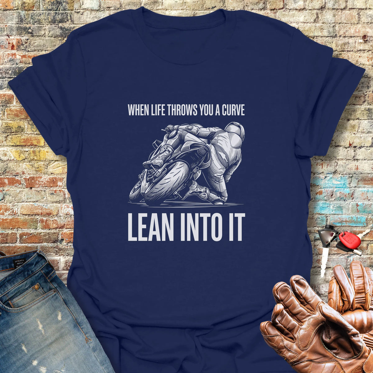 Scratching T-Shirt - Navy