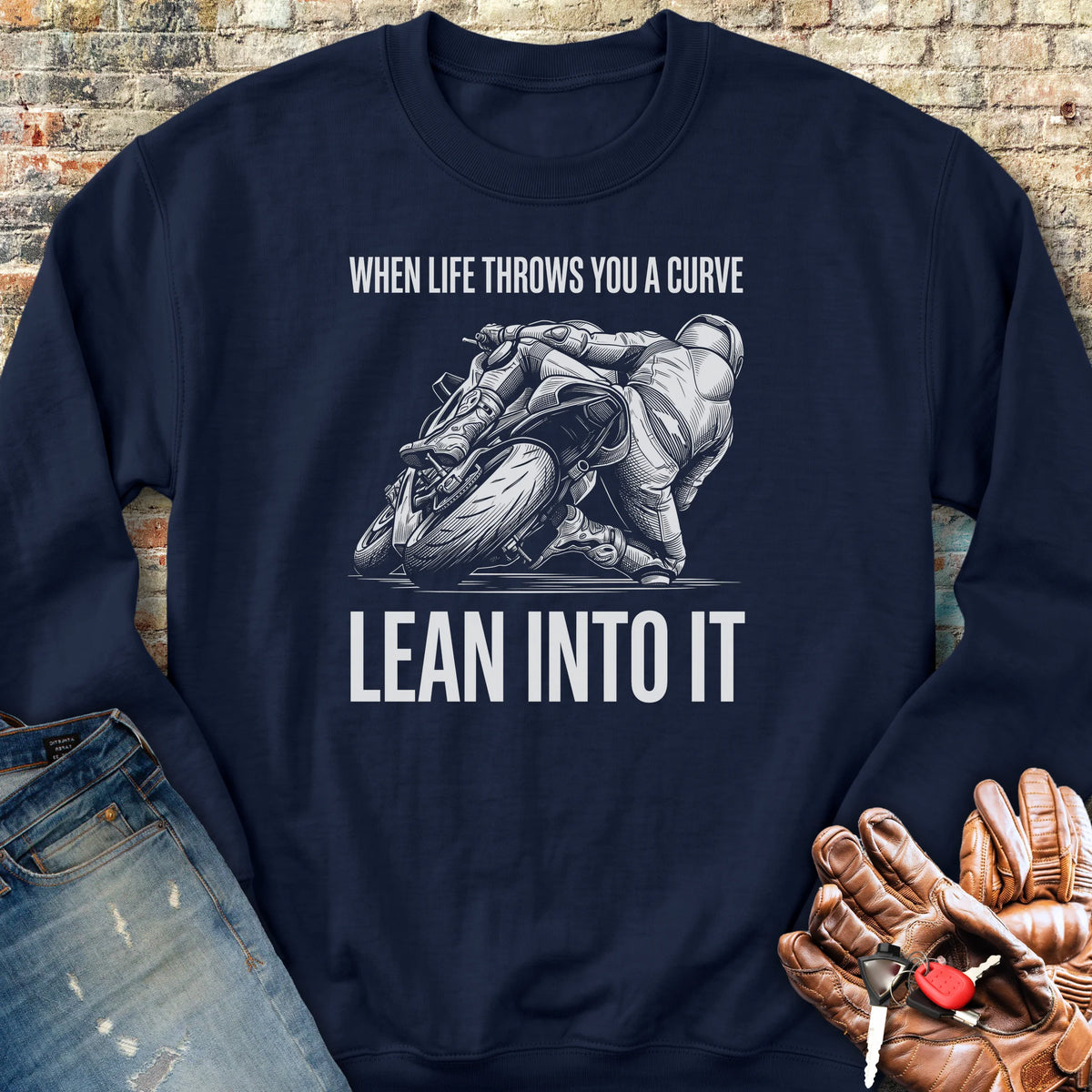 Scratching Sweatshirt - Navy