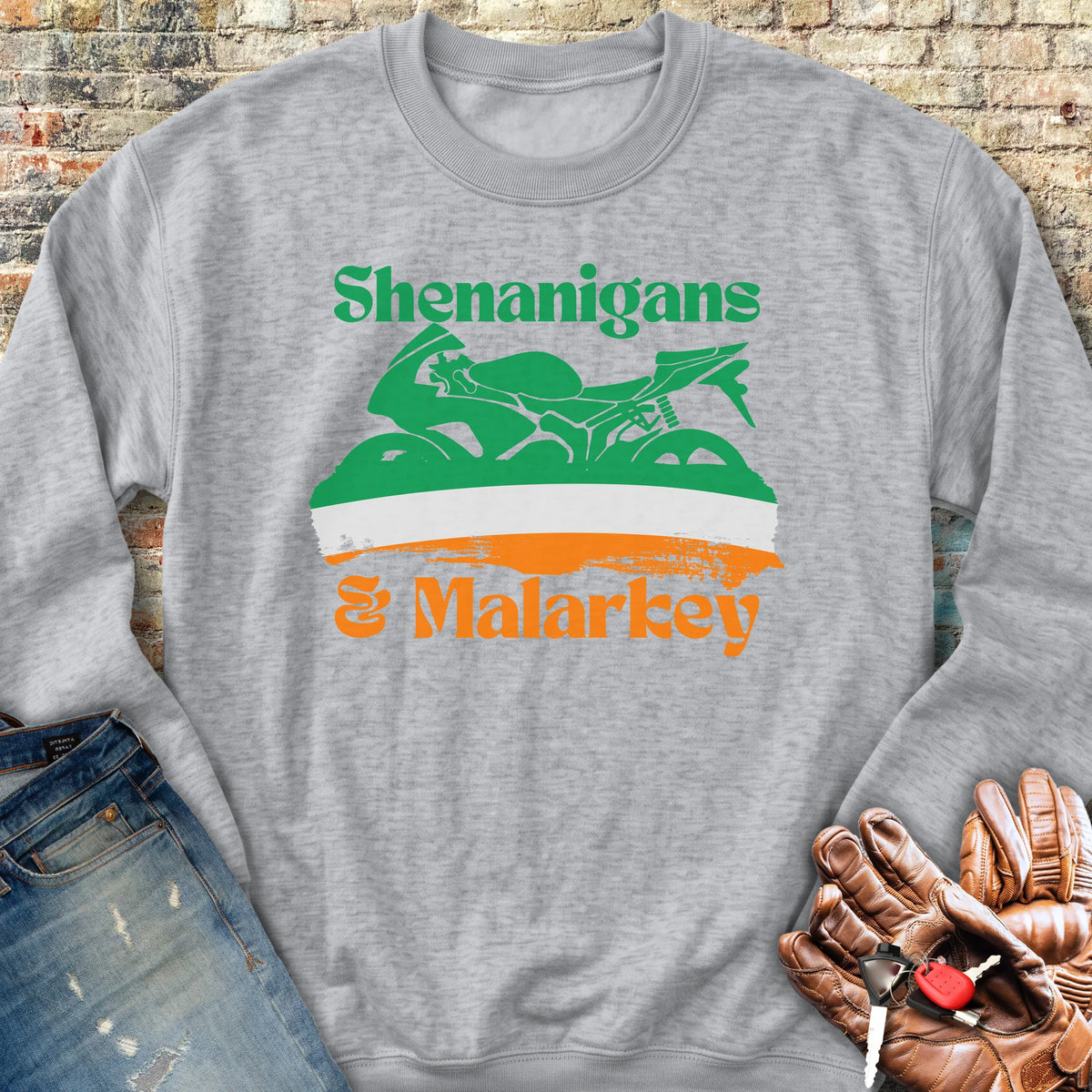 Shenanigans & Malarkey Sweatshirt - Sport Grey