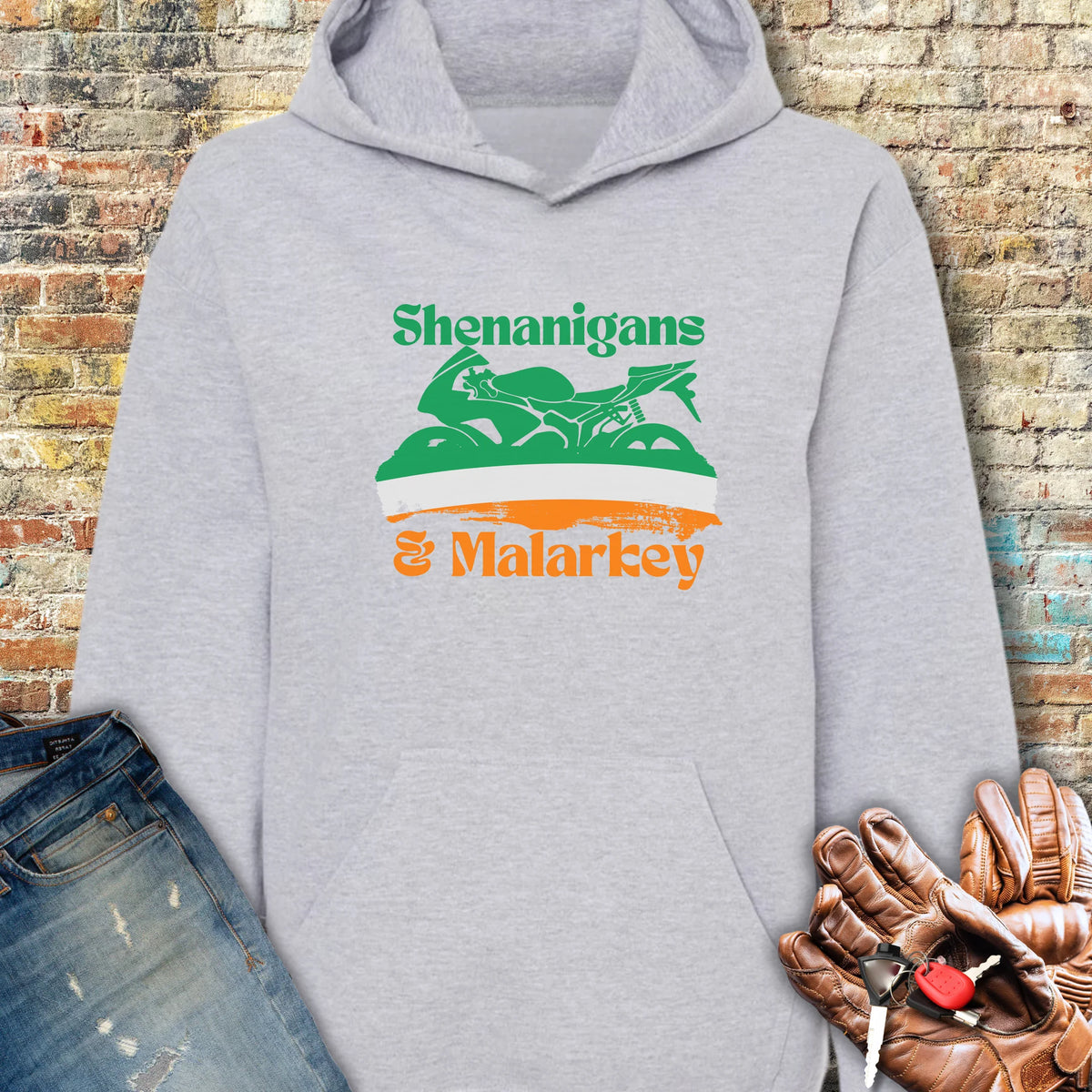 Shenanigans & Malarkey Hoodie - Sport Grey