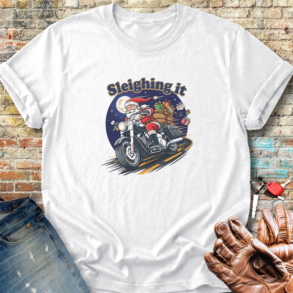 Sleighing It Classic T-Shirt - White