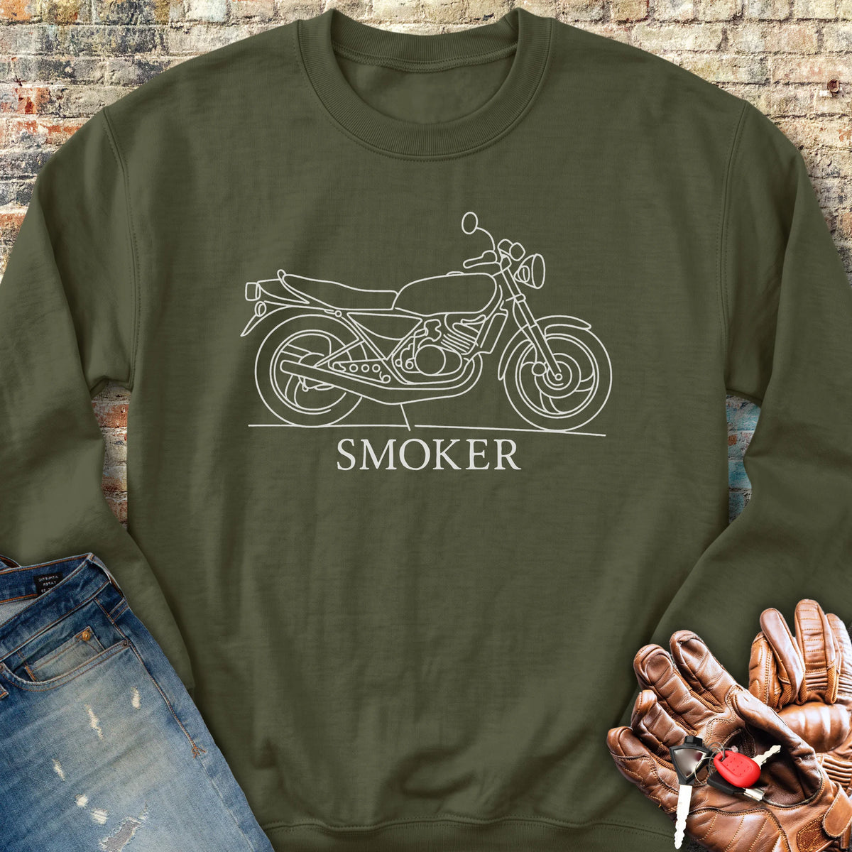 Smoker Sweatshirt - Military Green