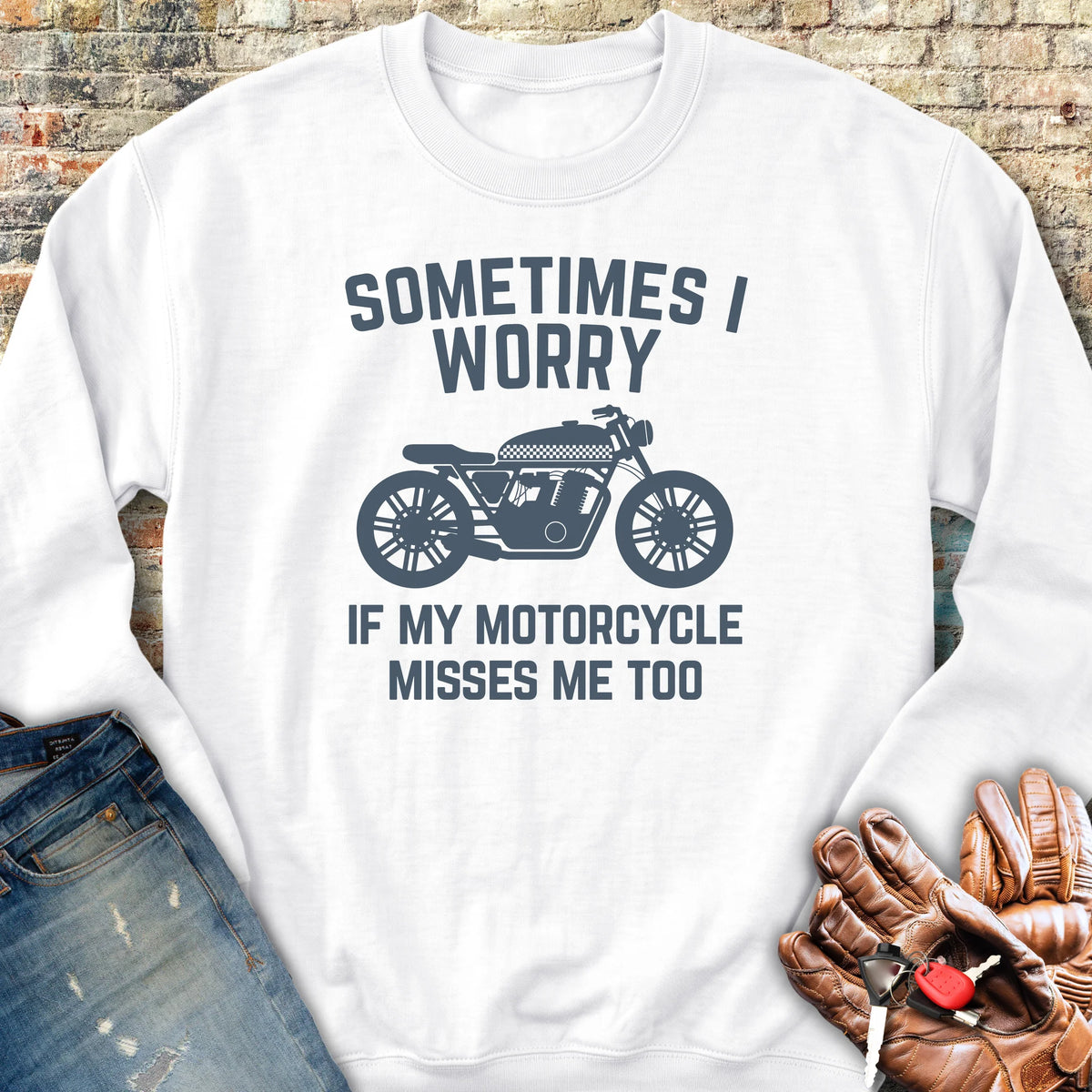 Sometimes (Cafe) Sweatshirt - White