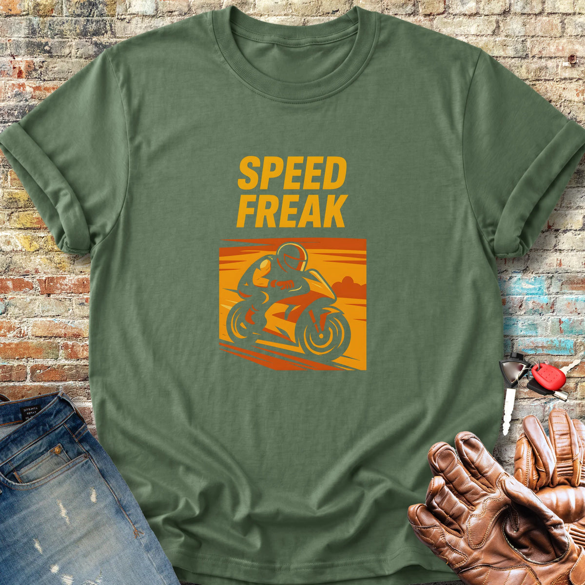 Speed Freak Classic T-Shirt - Military Green