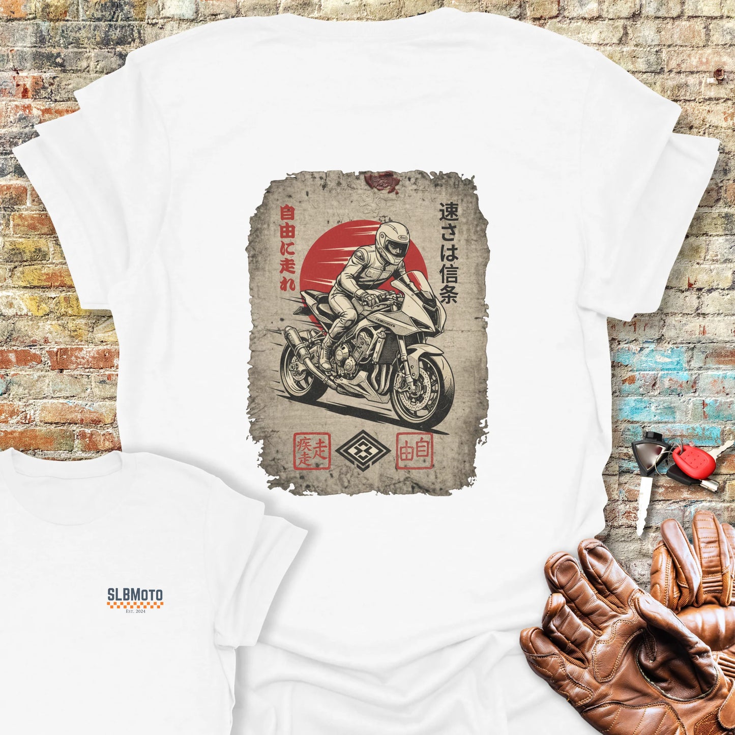 Speed is the Creed Back Print T-Shirt - White