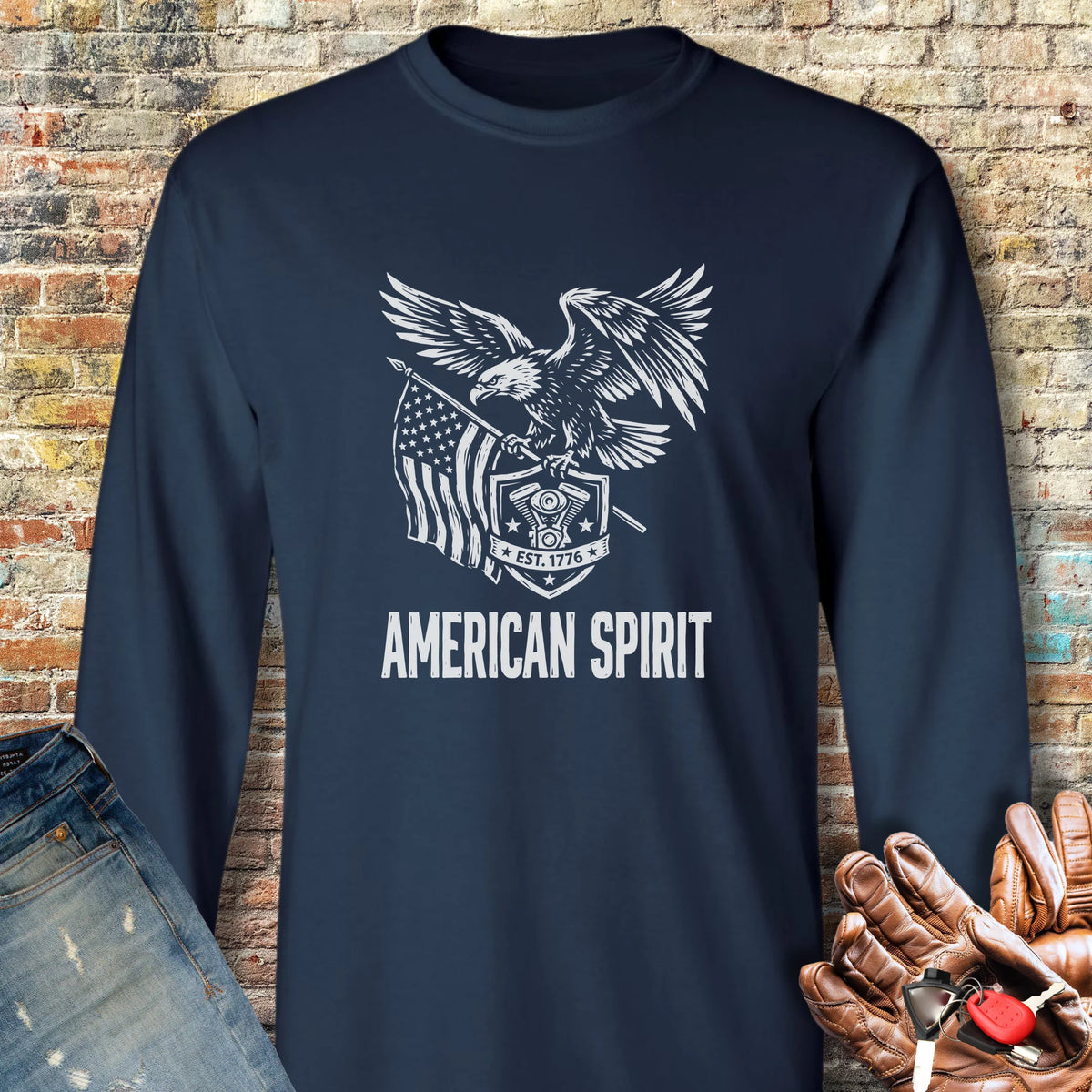 Spirit 250 Long Sleeve T-Shirt - Navy