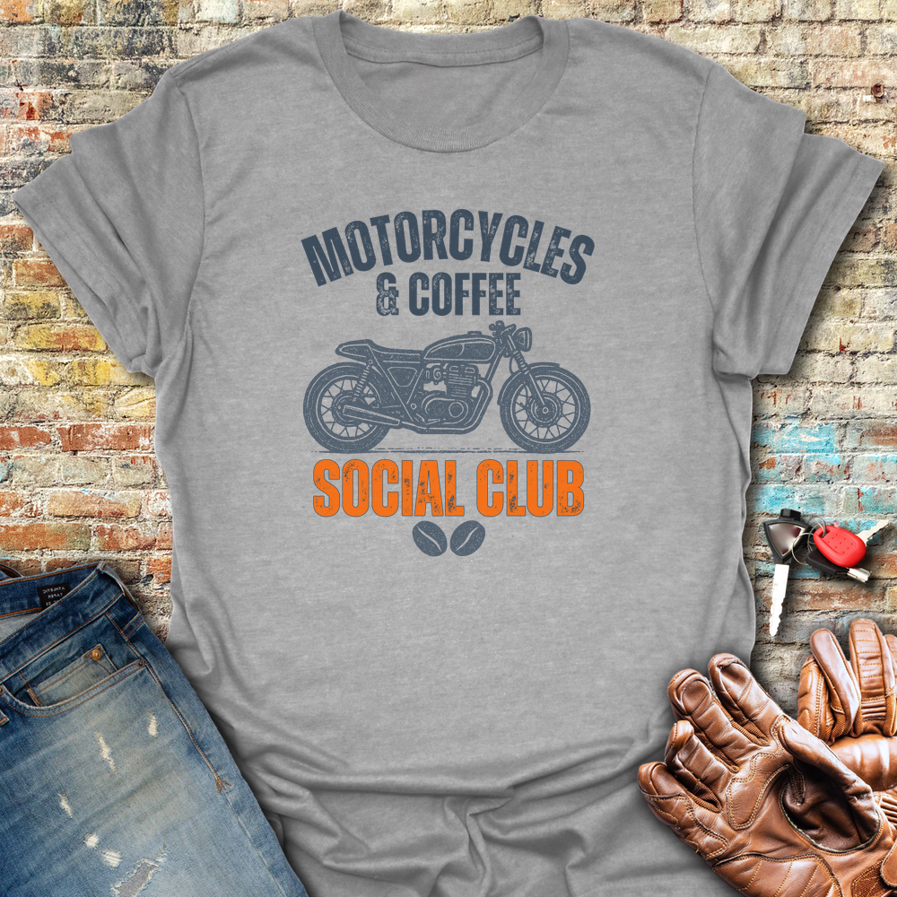 Coffee Social T-Shirt - Sport Grey