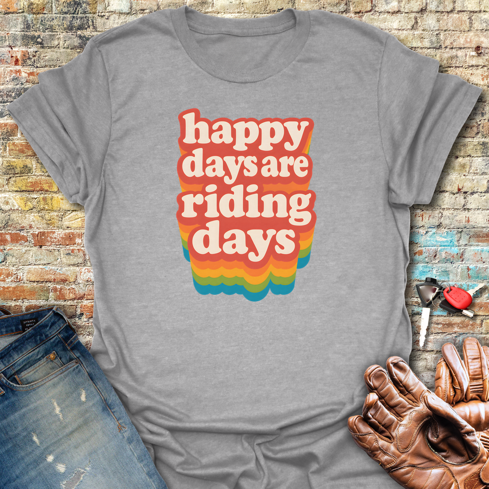 Happy Days T-Shirt - Sport Grey