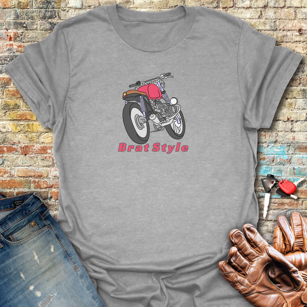 Brat Style Colour T-Shirt - Sport Grey