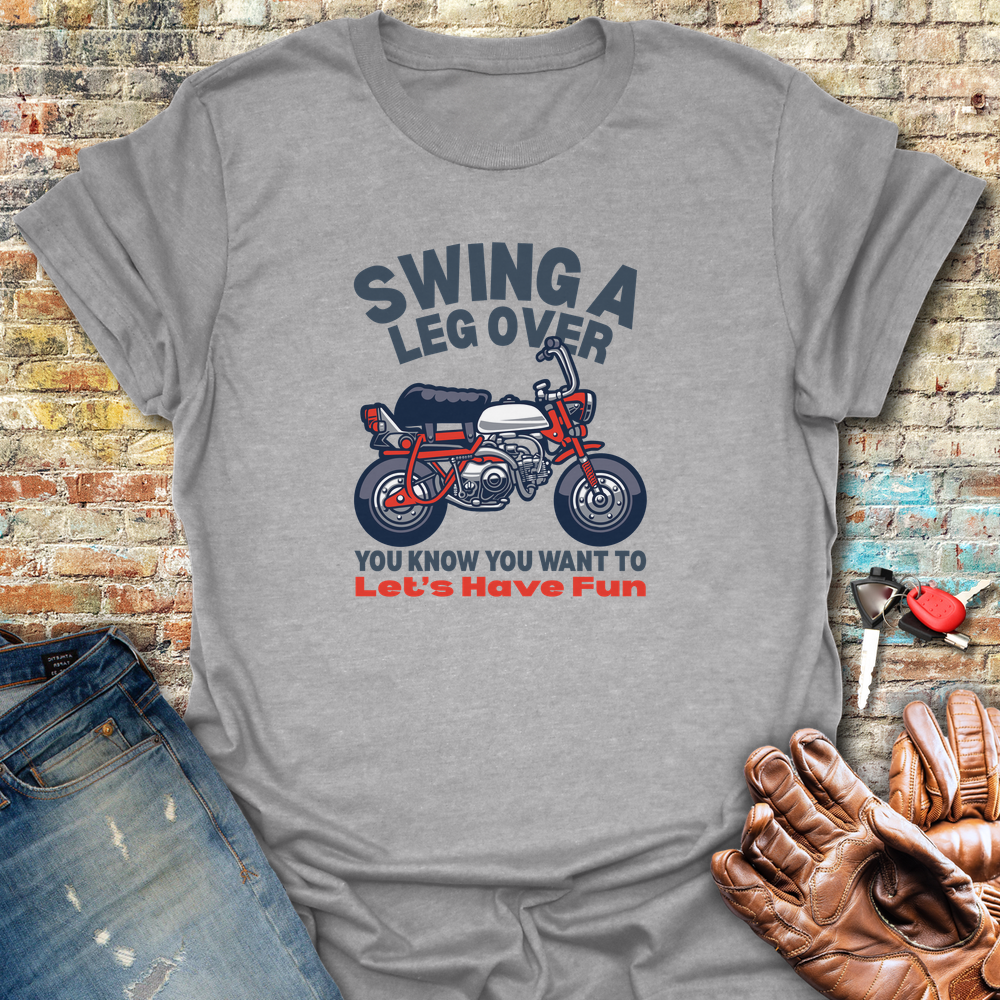 Leg Over T-Shirt - Sport Grey