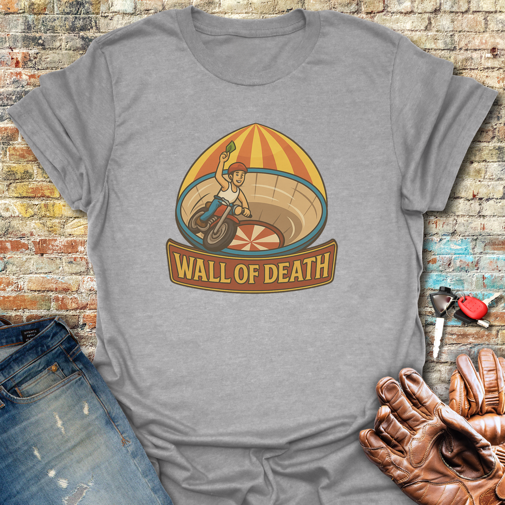 Wall Of Death T-Shirt - Sport Grey