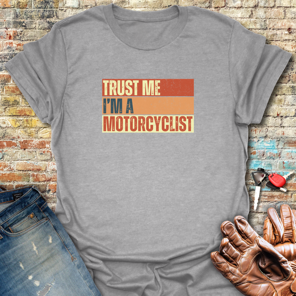 Trust Me Block T-Shirt - Sport Grey