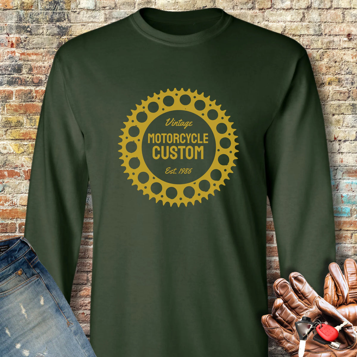 Sprocket Long Sleeve T-Shirt - Forest Green