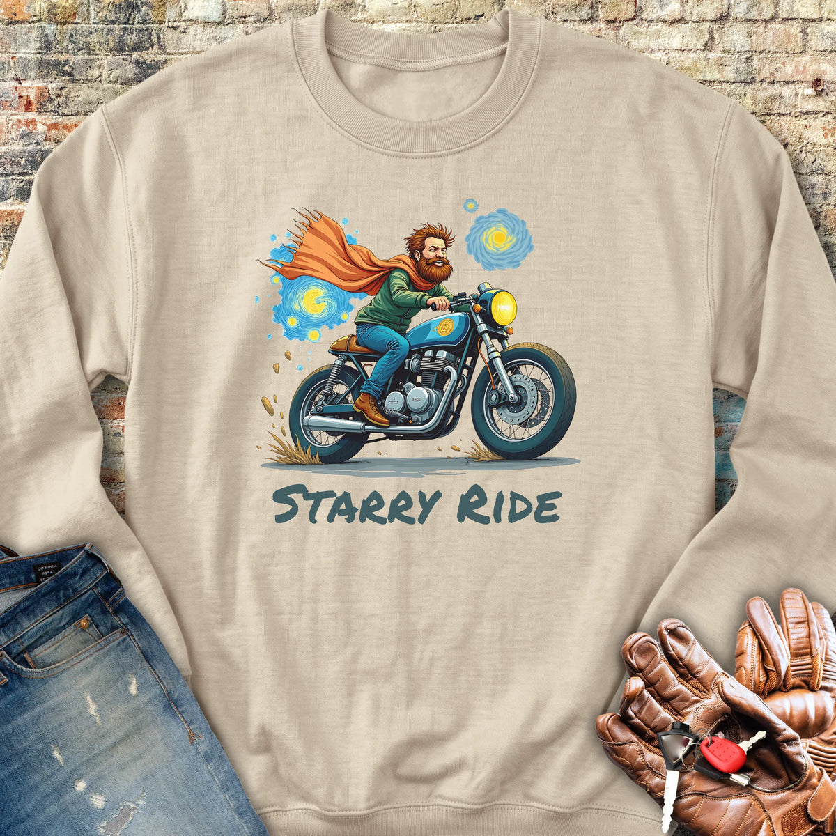 Starry Ride Sweatshirt - Sand