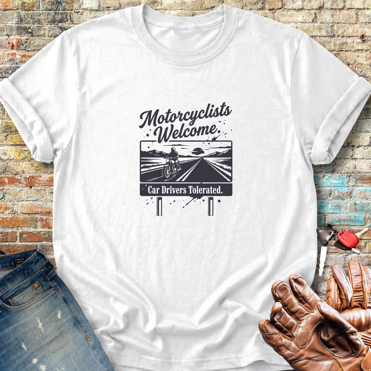 State Line Welcome Classic T-Shirt - White