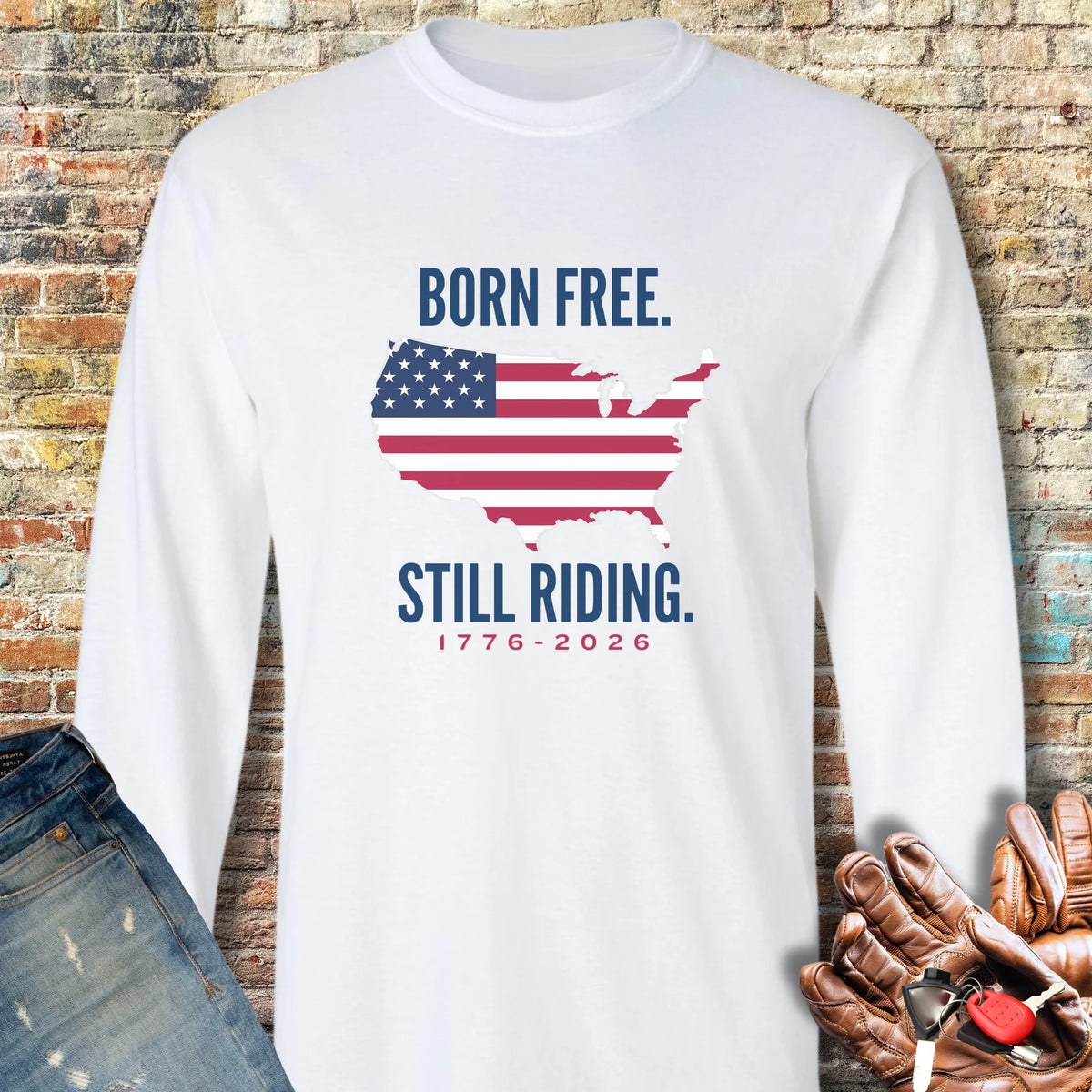 States 250th Long Sleeve T-Shirt - White