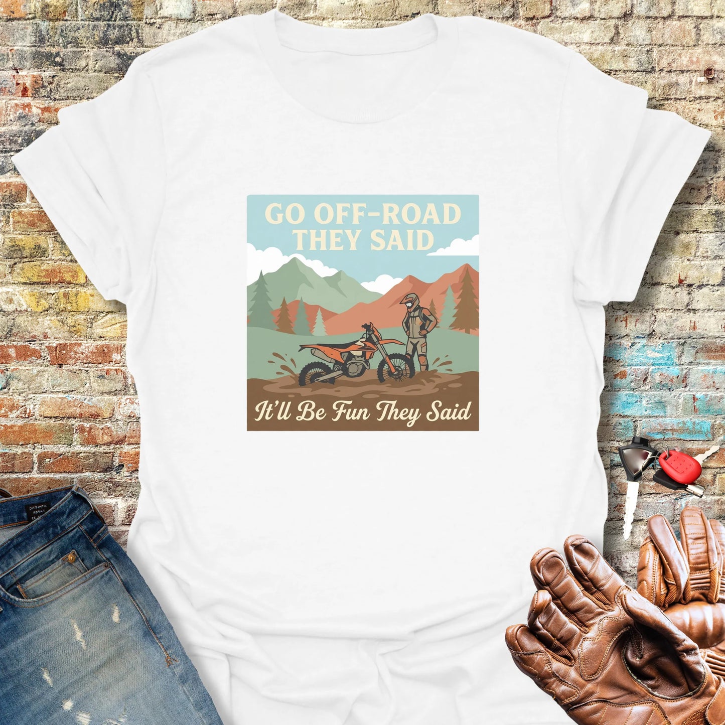 Stuck In The Mud T-Shirt - White