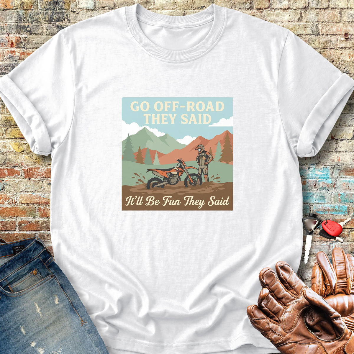 Stuck In The Mud Classic T-Shirt - White