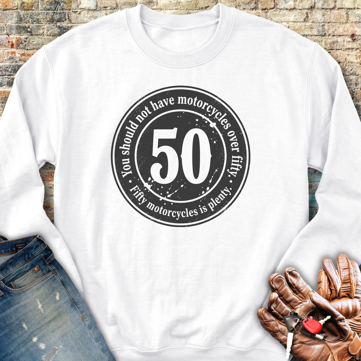 The 50 Riders Club Sweatshirt - White