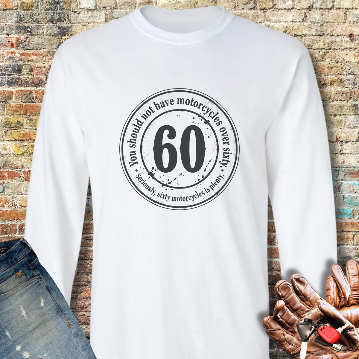 The 60 Riders Club Long Sleeve T-Shirt - White