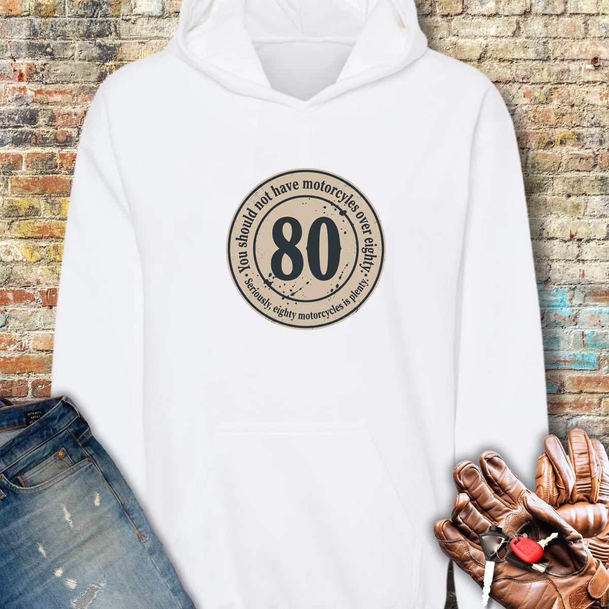 The 80 Riders Club Hoodie - White