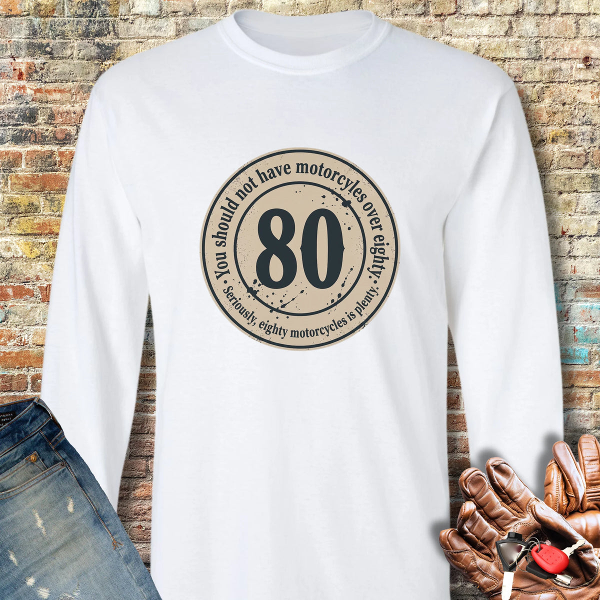 The 80 Riders Club Long Sleeve T-Shirt - White
