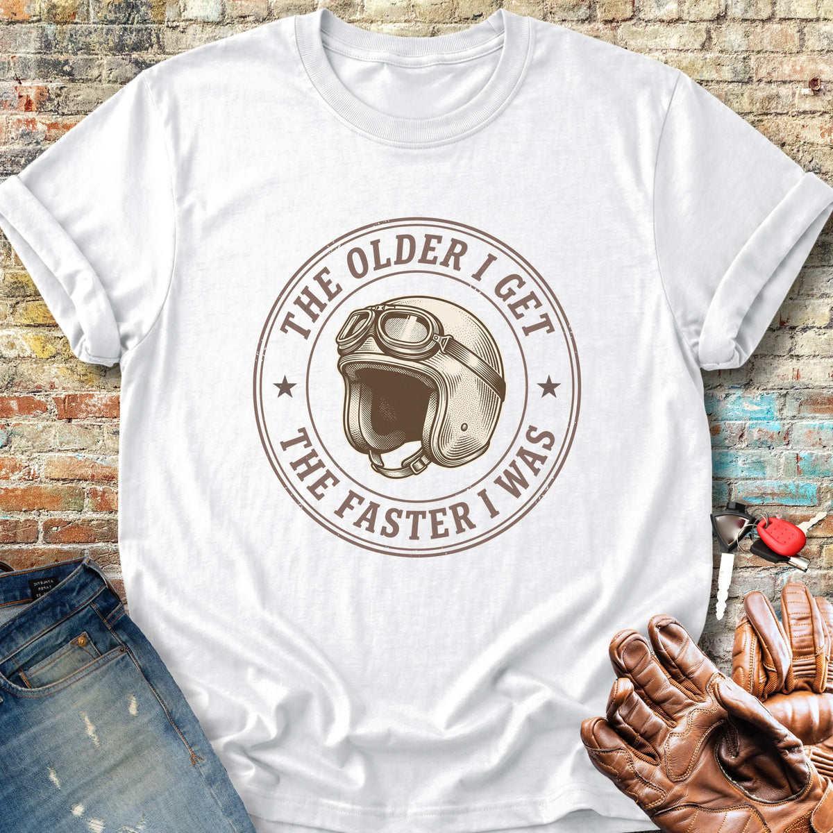 The Faster I Was Classic T-Shirt - White