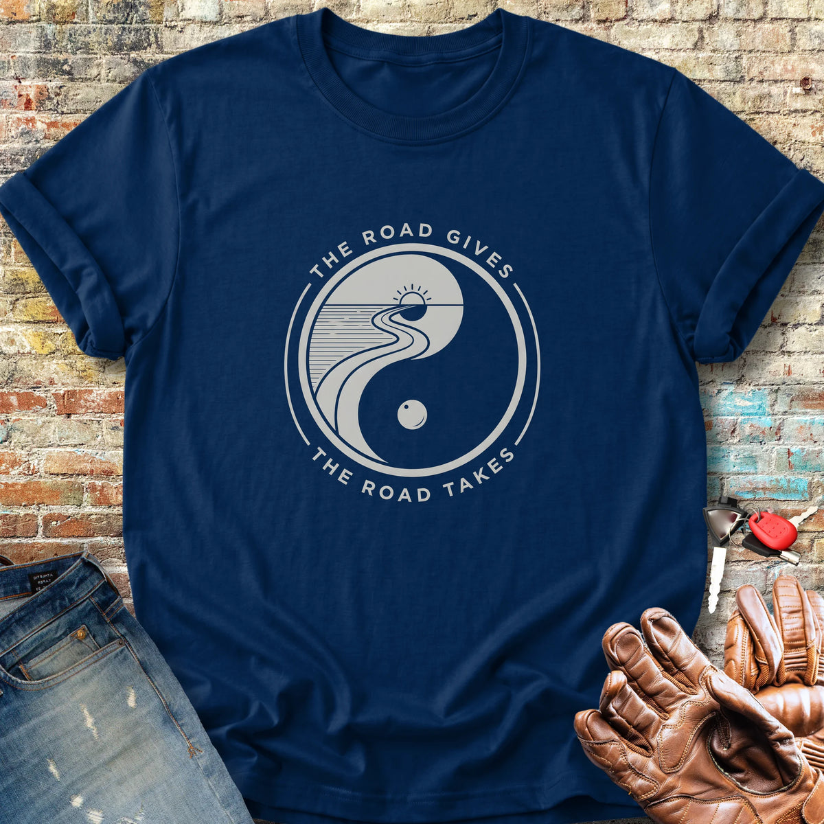 The Road Gives Classic T-Shirt - Navy