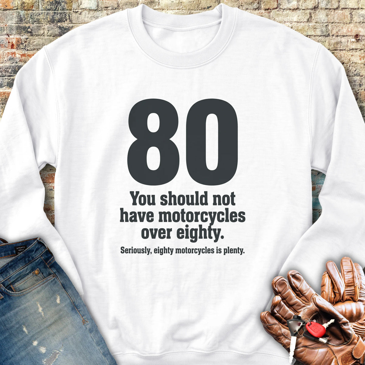 The Rule Of Eighty Sweatshirt - White