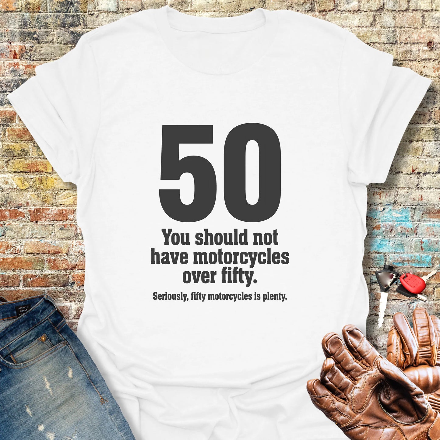 The Rule Of Fifty T-Shirt - White