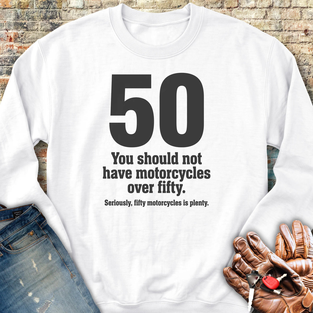 The Rule Of Fifty Sweatshirt - White