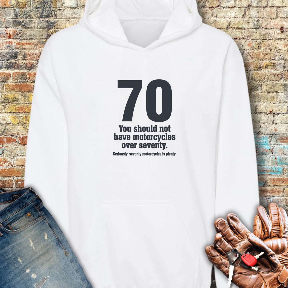 The Rule Of Seventy Hoodie - White
