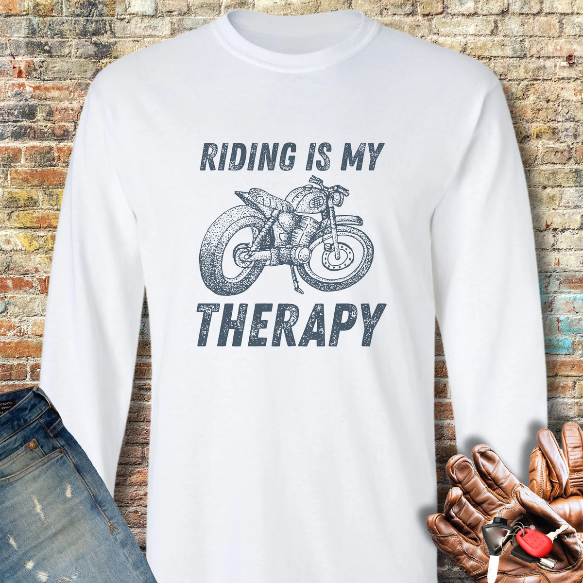 Therapy Long Sleeve T-Shirt - White