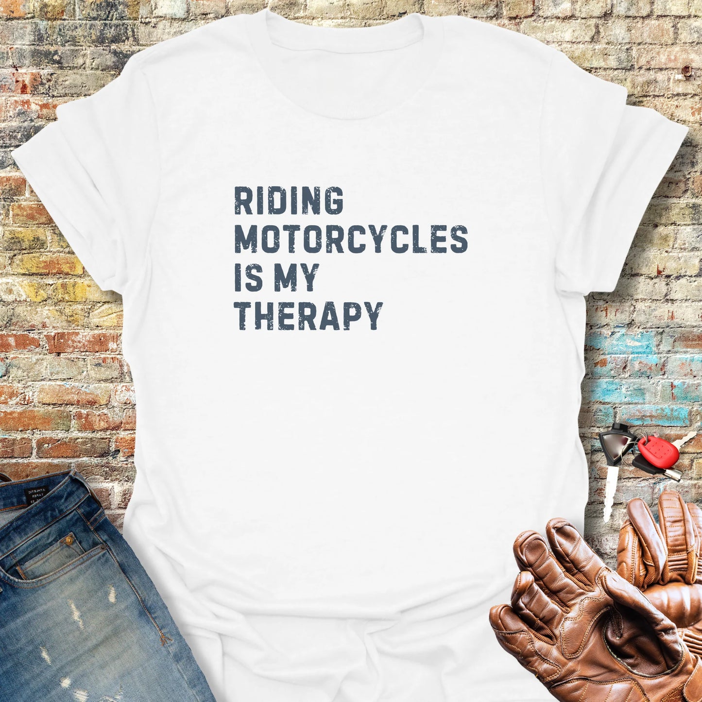 Therapy (Text) T-Shirt - White